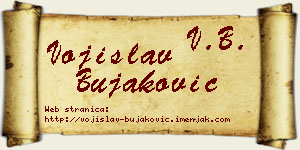 Vojislav Bujaković vizit kartica